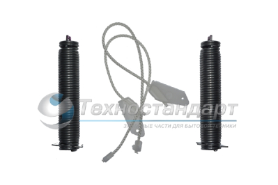 Ремкомплект двери ПММ 2 пружины+2 тросика, Bosch, код 00754873, замена 00626664